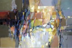 À contre jour | Technique mixte sur toile | 40