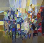 Au fil des jours | Technique mixte sur toile | 48