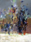 Sans amarre | Technique mixte sur toile | 40