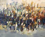 Life dances | Technique mixte sur toile | 40
