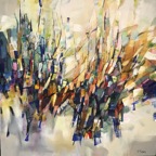 Rêver en chemin | Technique mixte sur toile | 40