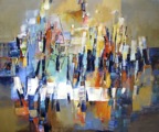 El teatro | Technique mixte sur toile | 40