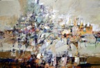 Les méandres du souvenir | Technique mixte sur toile | 40