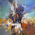 Géométrie lumineuse | acrylique sur toile | 24