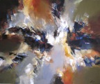 Au coeur du temps | acrylique sur toile | 40