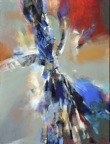 Fulgurance | acrylique sur toile | 48 x 36 po | vendu