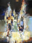 Carnaval |  acrylique sur toile | 48 x 36 | vendu 