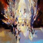 La danse des éléments | acrylique sur toile | 48 x 48 po | vendu