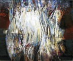 L’habit d’argent | mixemedia sur toile | 40 x 48 po | vendu