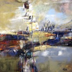 Trajectoire | acrylique sur toile | 30 x 30 po | vendu