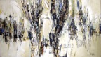 Éphemere | Mixmedia sur toile | 40 x 72 po vendu