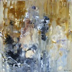 Icare | Mixmedia sur bois | 24 x 24 po | vendu