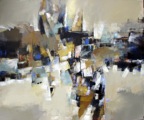 Implosion metaphorique | acrylique sur toile | 40 x 48 po | Vendu 