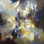 L’imprévisible | acrylique sur toile | 40 x 40 po | vendu 