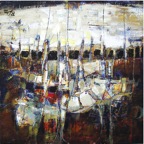 L’éphémérité de l’onde | acrylique sur toile | 30 x 30 po | vendu