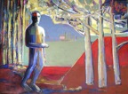 L’homme prismatique | acrylique sur toile | 32 x 48 | Disponible 