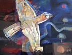 Souvenir émegeant | acrylique sur toile | 40 x 48 po | Disponible
