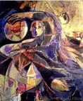 Le veilleur | acrylique sur toile | 30 x 36 po | vendu